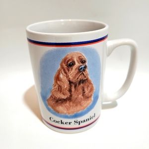 Design Papel Cocker Spaniel  mug portraits by R.Maystead 4" H x 2 3/4"D